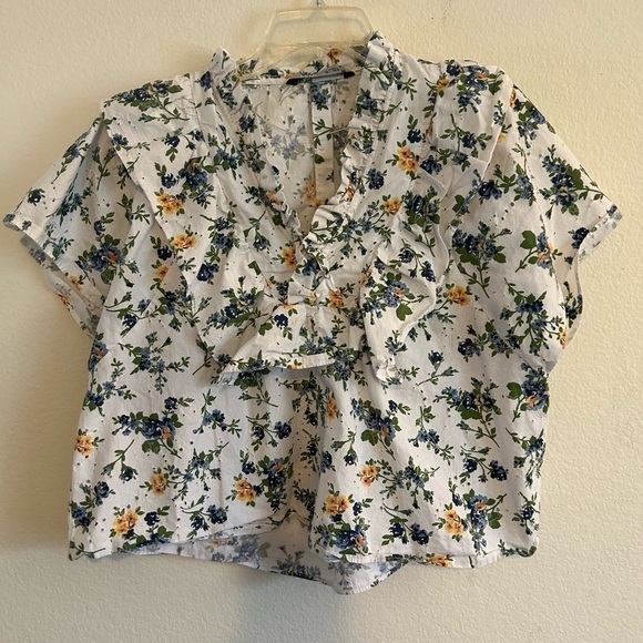 Zara floral top Large - Picture 1 of 10